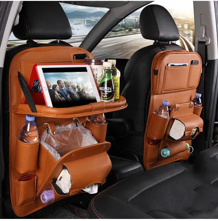 PU Leather Car Storage Bag Multifunction Seat Back - Bellarte Enchanté PU Leather Car Storage Bag Multifunction Seat Back