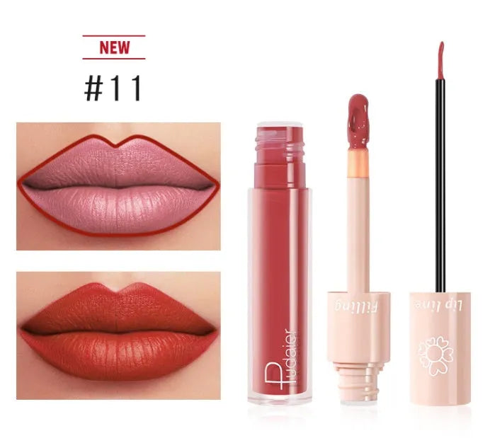 Pudaier Dual Lipstick Lip Gloss Liquid Lipstick - Bellarte Enchanté Pudaier Dual Lipstick Lip Gloss Liquid Lipstick