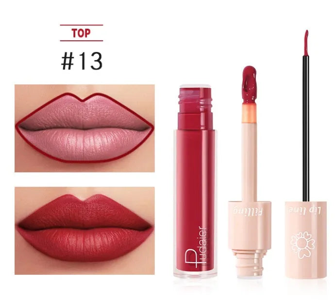 Pudaier Dual Lipstick Lip Gloss Liquid Lipstick - Bellarte Enchanté Pudaier Dual Lipstick Lip Gloss Liquid Lipstick