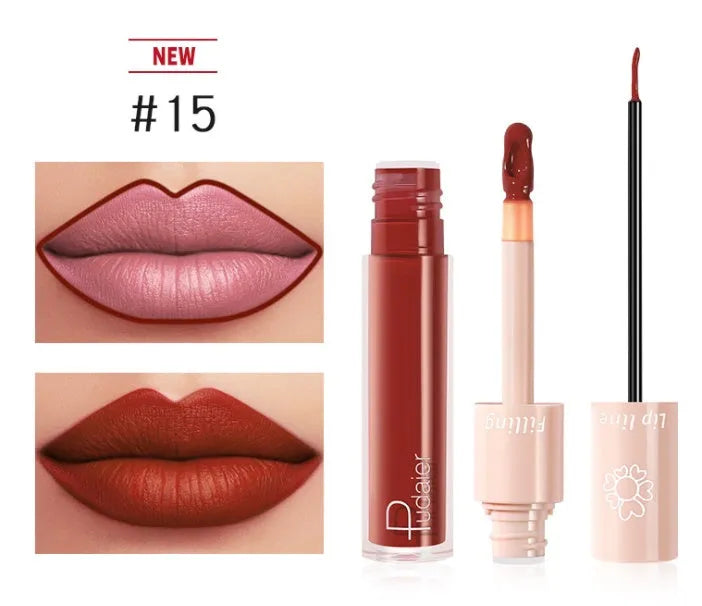 Pudaier Dual Lipstick Lip Gloss Liquid Lipstick - Bellarte Enchanté Pudaier Dual Lipstick Lip Gloss Liquid Lipstick