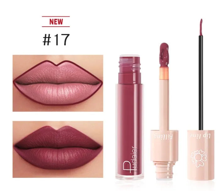 Pudaier Dual Lipstick Lip Gloss Liquid Lipstick - Bellarte Enchanté Pudaier Dual Lipstick Lip Gloss Liquid Lipstick