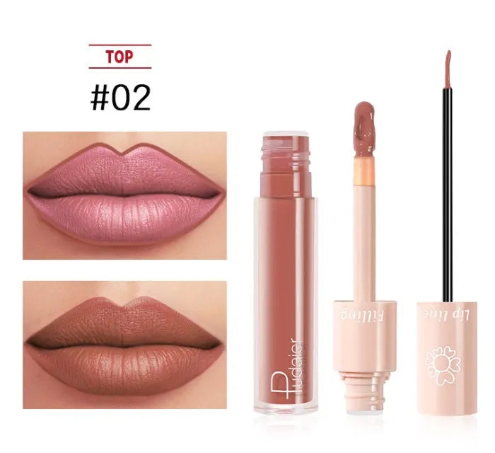 Pudaier Dual Lipstick Lip Gloss Liquid Lipstick - Bellarte Enchanté Pudaier Dual Lipstick Lip Gloss Liquid Lipstick