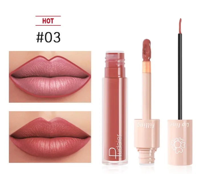 Pudaier Dual Lipstick Lip Gloss Liquid Lipstick - Bellarte Enchanté Pudaier Dual Lipstick Lip Gloss Liquid Lipstick