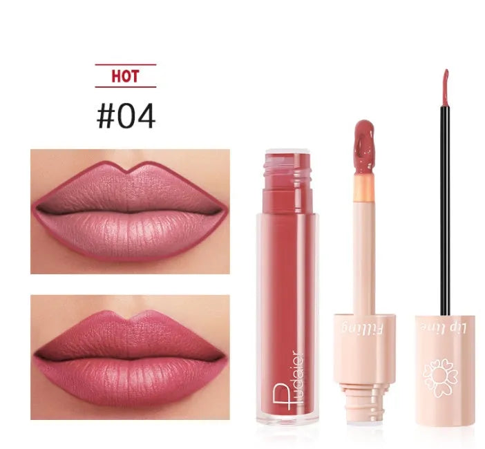 Pudaier Dual Lipstick Lip Gloss Liquid Lipstick - Bellarte Enchanté Pudaier Dual Lipstick Lip Gloss Liquid Lipstick