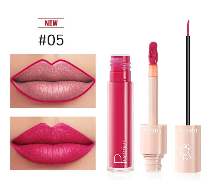Pudaier Dual Lipstick Lip Gloss Liquid Lipstick - Bellarte Enchanté Pudaier Dual Lipstick Lip Gloss Liquid Lipstick