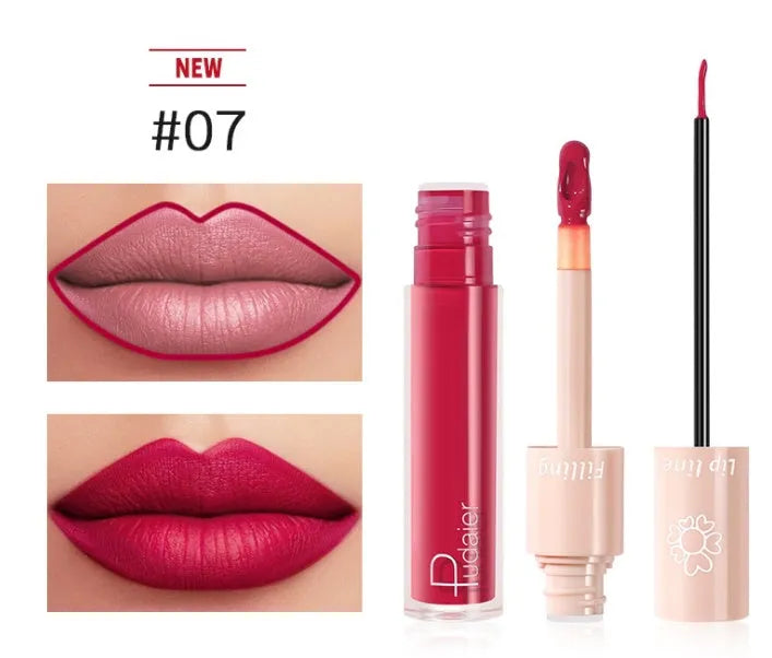 Pudaier Dual Lipstick Lip Gloss Liquid Lipstick - Bellarte Enchanté Pudaier Dual Lipstick Lip Gloss Liquid Lipstick