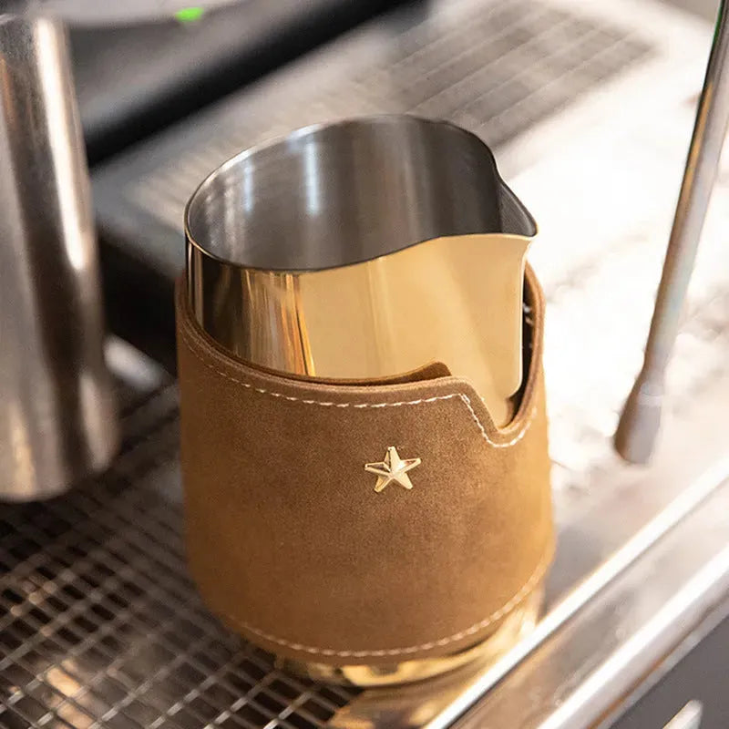 Pull Flower Cup Metal Milk Pointed Milk Foam - Bellarte Enchanté Pull Flower Cup Metal Milk Pointed Milk Foam