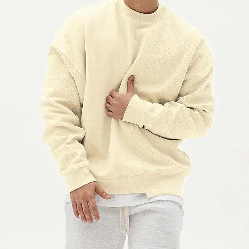 Pullover Round Neck Sweater Loose Men Clothes - Bellarte Enchanté Pullover Round Neck Sweater Loose Men Clothes