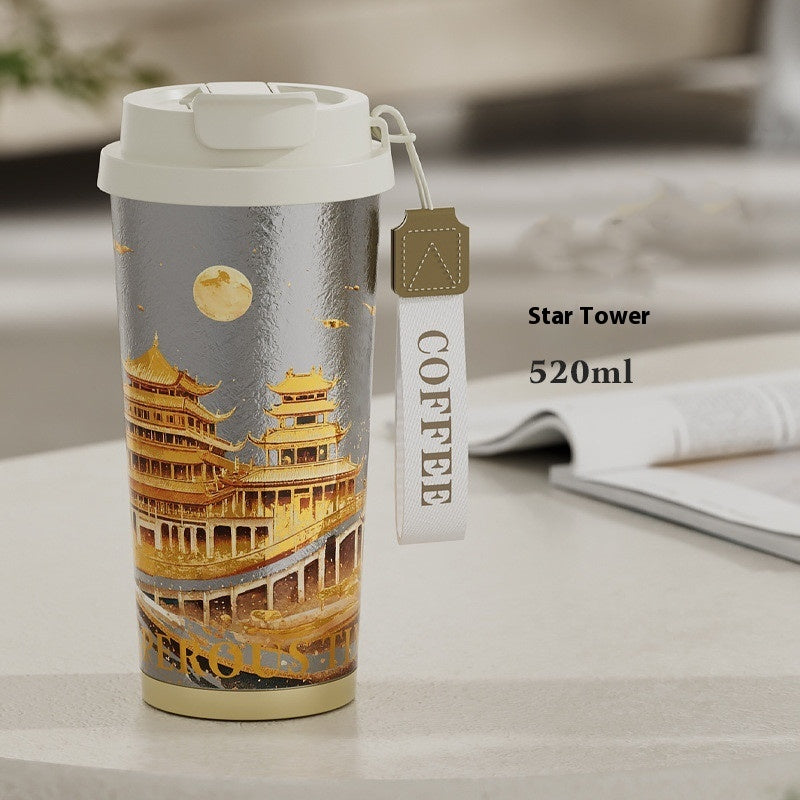 Pure Titanium Coffee Mug Car Decoration For Men - Bellarte Enchanté Pure Titanium Coffee Mug Car Decoration For Men