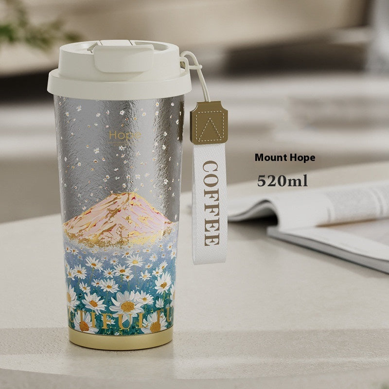 Pure Titanium Coffee Mug Car Decoration For Men - Bellarte Enchanté Pure Titanium Coffee Mug Car Decoration For Men