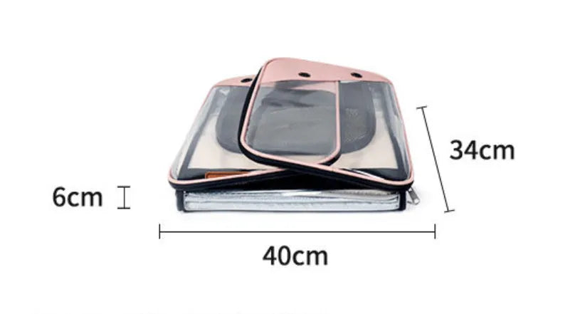 PVC Breathable Large Capacity Cat Carrying Space Capsule Cat Bag Portable Pet Dog Backpack Fold - Bellarte Enchanté PVC Breathable Large Capacity Cat Carrying Space Capsule Cat Bag Portable Pet Dog Backpack Fold