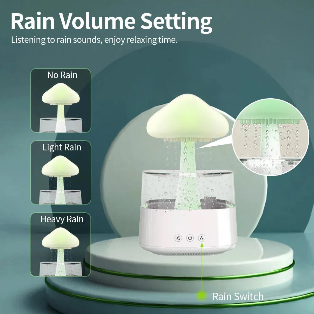 Rain Humidifier Mushroom Humidifier Rain Cloud Humidifier Water Drop Humidifier - Bellarte Enchanté Rain Humidifier Mushroom Humidifier Rain Cloud Humidifier Water Drop Humidifier