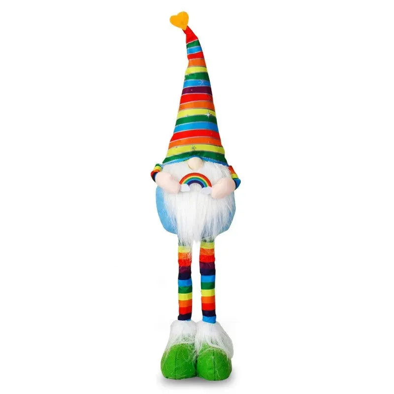 Rainbow Knitted Cap Embrace Love High Cap Faceless Doll Doll - Bellarte Enchanté Rainbow Knitted Cap Embrace Love High Cap Faceless Doll Doll