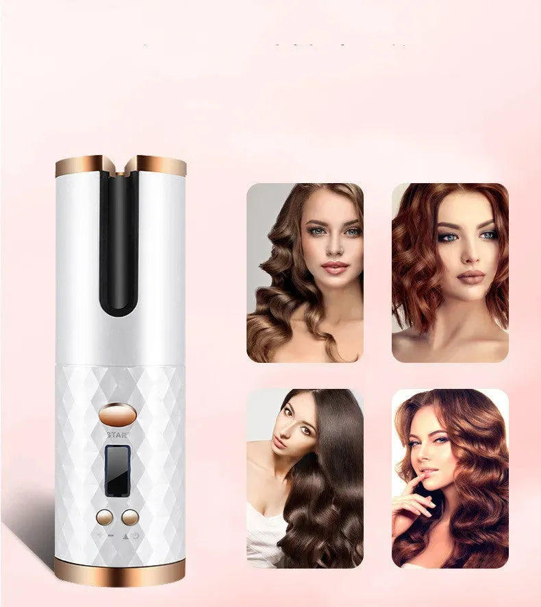Rechargeable Automatic Hair Curler Women Portable - Bellarte Enchanté Rechargeable Automatic Hair Curler Women Portable