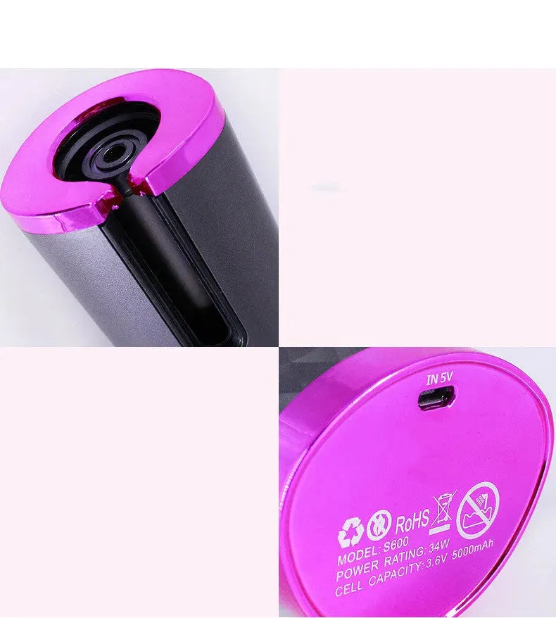 Rechargeable Automatic Hair Curler Women Portable - Bellarte Enchanté Rechargeable Automatic Hair Curler Women Portable