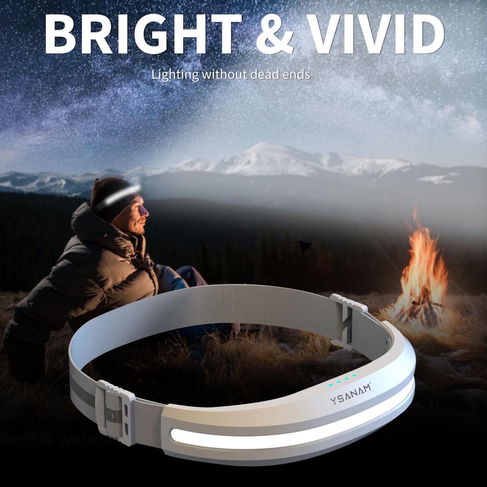 Red And White Light Source COB Headlights LED Work Lights New Headlights Mountaineering Camping Outdoor Headlights Running Light - Bellarte Enchanté Red And White Light Source COB Headlights LED Work Lights New Headlights Mountaineering Camping Outdoor Headlights Running Light