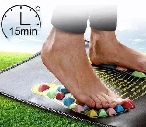 Reflexology Foot Massage Pad Cobblestone Walk Massager Mat Pain Relief Health Care Acupressure Mat - Bellarte Enchanté Reflexology Foot Massage Pad Cobblestone Walk Massager Mat Pain Relief Health Care Acupressure Mat