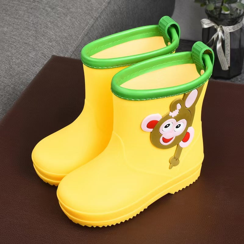 Removable Cartoon Giraffe Rain Shoes Boys And Girls Animal Pattern Rain Boots - Bellarte Enchanté Removable Cartoon Giraffe Rain Shoes Boys And Girls Animal Pattern Rain Boots