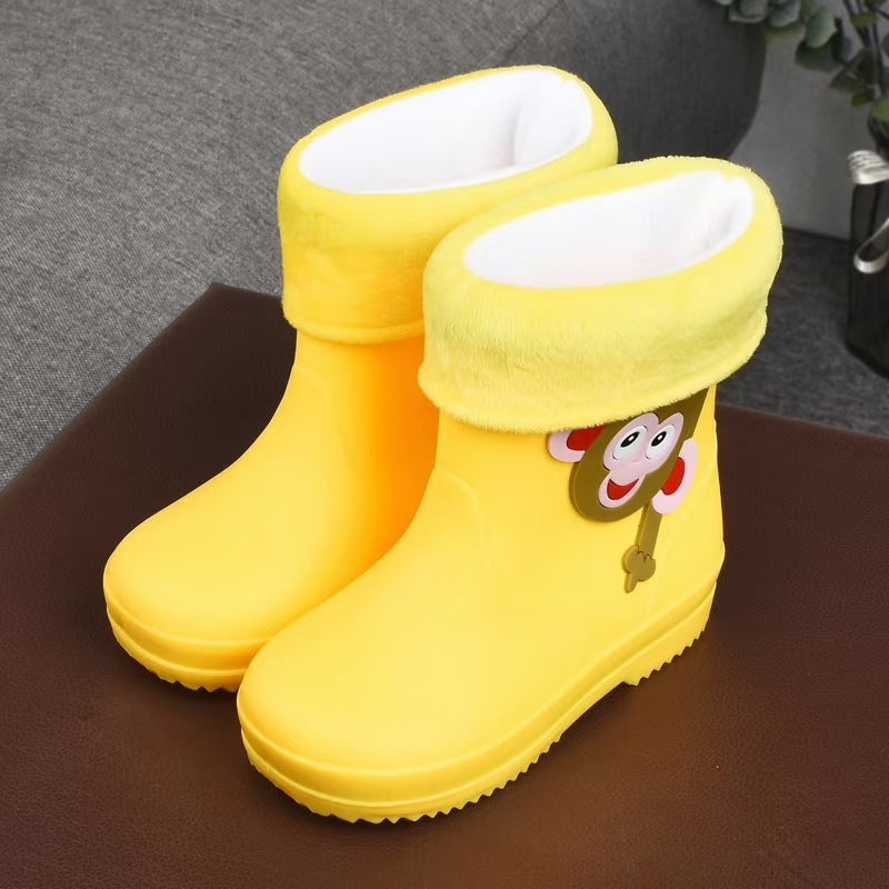 Removable Cartoon Giraffe Rain Shoes Boys And Girls Animal Pattern Rain Boots - Bellarte Enchanté Removable Cartoon Giraffe Rain Shoes Boys And Girls Animal Pattern Rain Boots