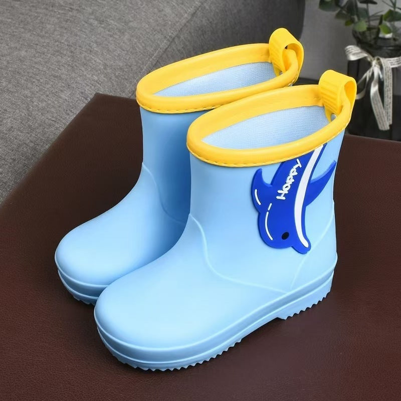 Removable Cartoon Giraffe Rain Shoes Boys And Girls Animal Pattern Rain Boots - Bellarte Enchanté Removable Cartoon Giraffe Rain Shoes Boys And Girls Animal Pattern Rain Boots