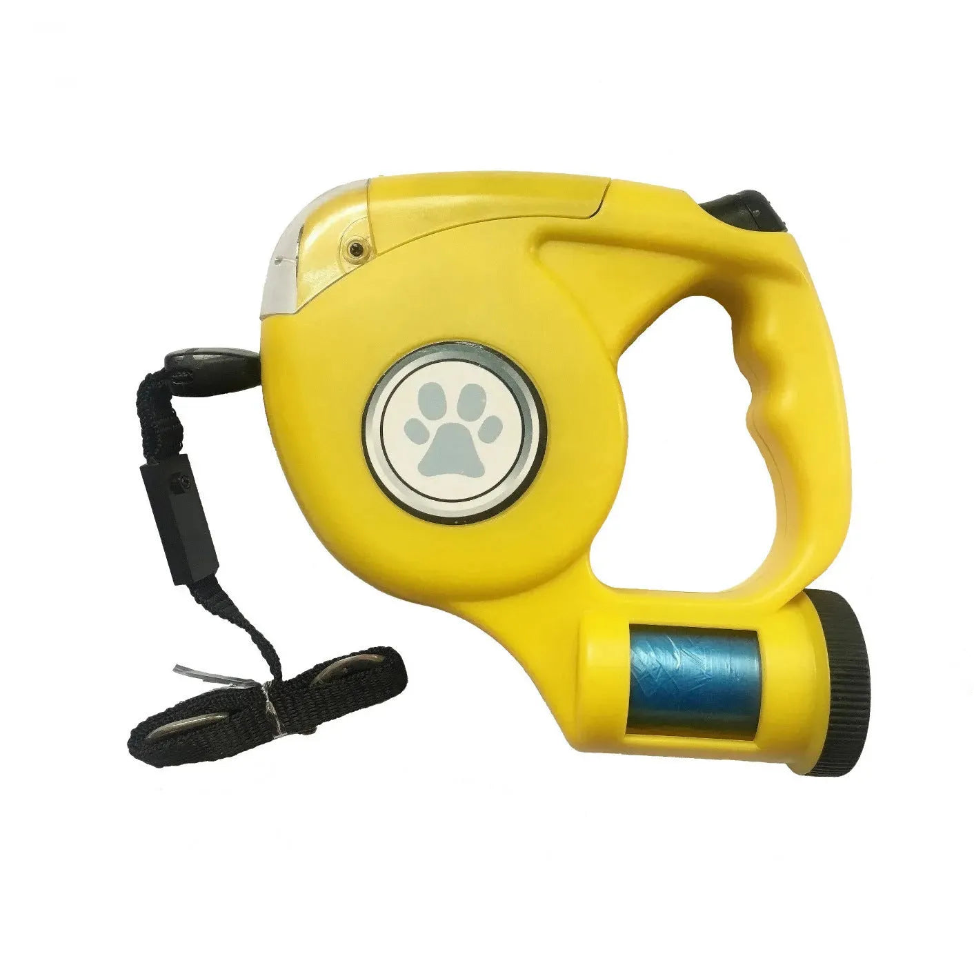 Retractable Dog Leash Equipped With Flashlight And Rubbish Bag Storage - Bellarte Enchanté Retractable Dog Leash Equipped With Flashlight And Rubbish Bag Storage