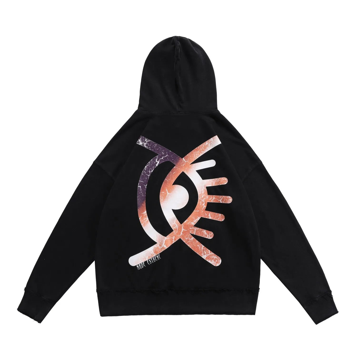 Retro American Loose Tassel Ruined Washed Dirty Hooded Sweater - Bellarte Enchanté Retro American Loose Tassel Ruined Washed Dirty Hooded Sweater