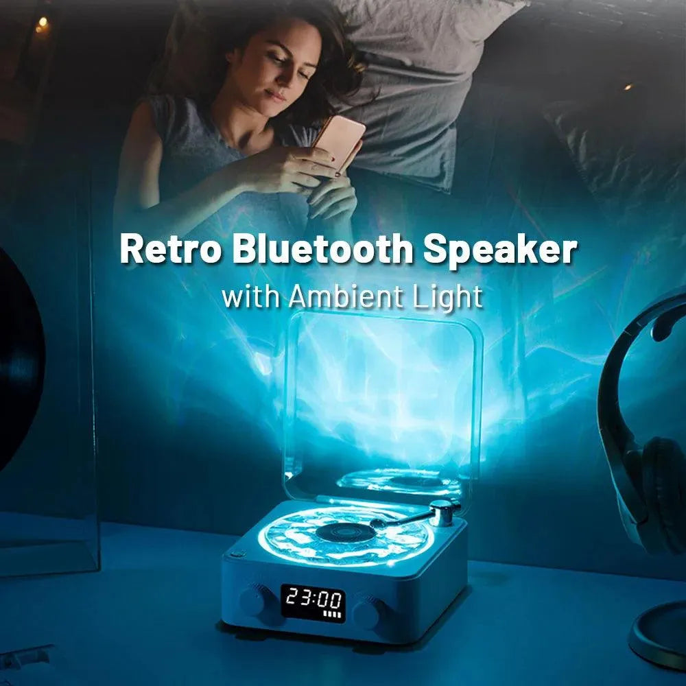 Retro Turntable Speaker Wireless Bluetooth - Bellarte Enchanté Retro Turntable Speaker Wireless Bluetooth