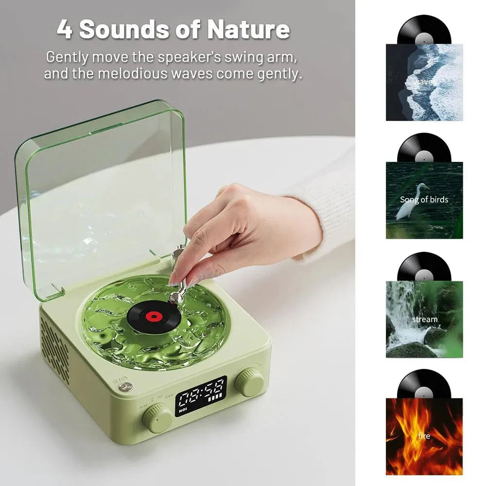 Retro Turntable Speaker Wireless Bluetooth - Bellarte Enchanté Retro Turntable Speaker Wireless Bluetooth