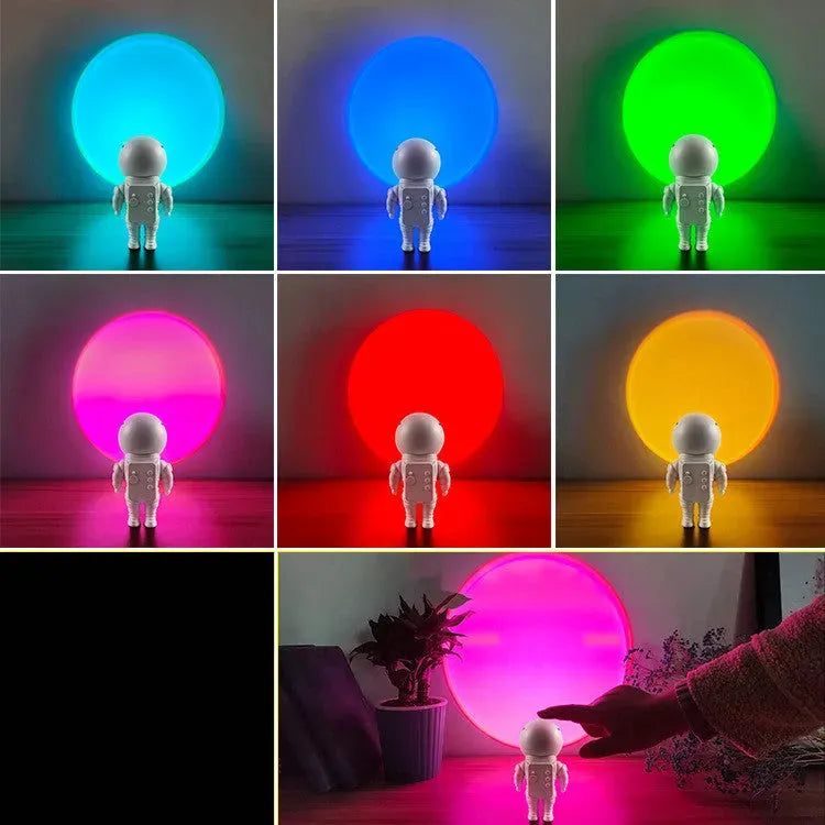 Robot Astronaut Sunset Atmosphere Night Light - Bellarte Enchanté Robot Astronaut Sunset Atmosphere Night Light