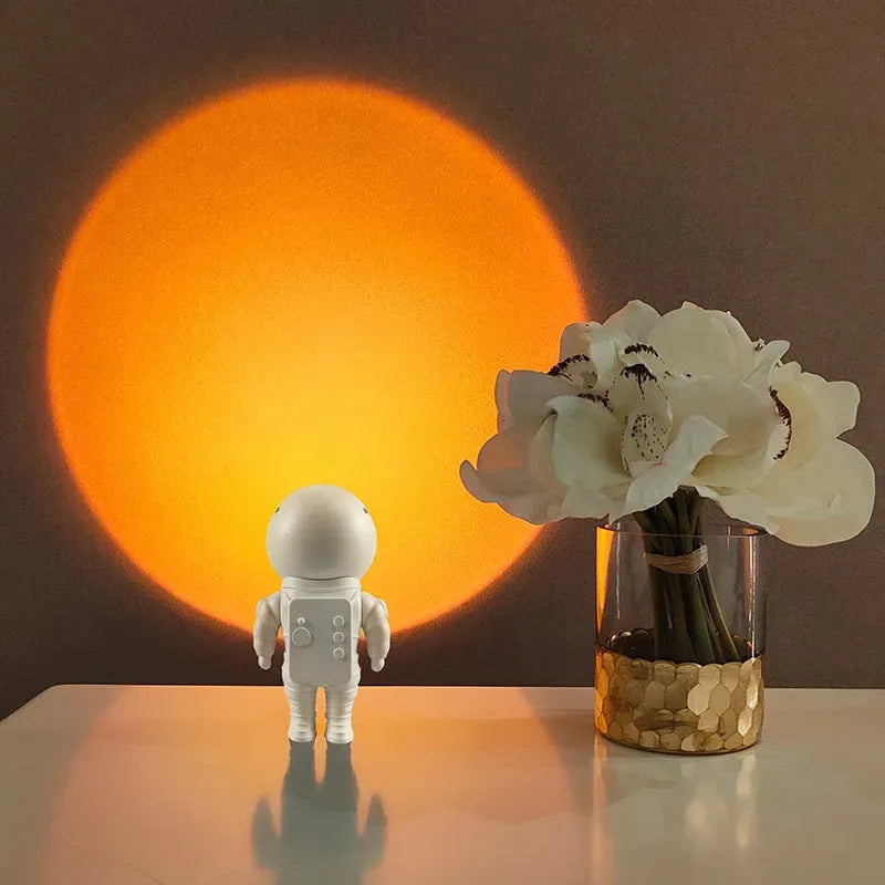 Robot Astronaut Sunset Atmosphere Night Light - Bellarte Enchanté Robot Astronaut Sunset Atmosphere Night Light