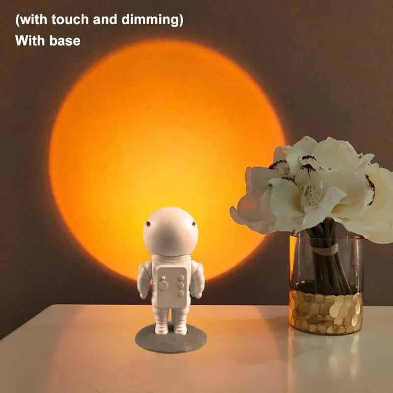 Robot Astronaut Sunset Atmosphere Night Light - Bellarte Enchanté Robot Astronaut Sunset Atmosphere Night Light