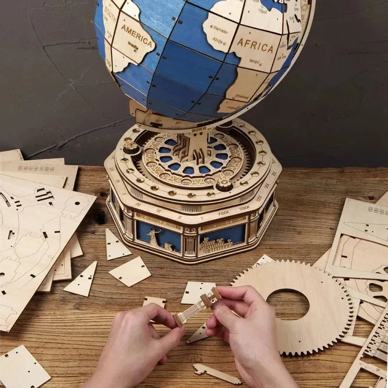Robotime Globe Earth 567pcs 3D Wooden Puzzle Games Ocean Map Ball Assemble Model Toys Xms Gift for Children Boys Dropshipping - Bellarte Enchanté Robotime Globe Earth 567pcs 3D Wooden Puzzle Games Ocean Map Ball Assemble Model Toys Xms Gift for Children Boys Dropshipping