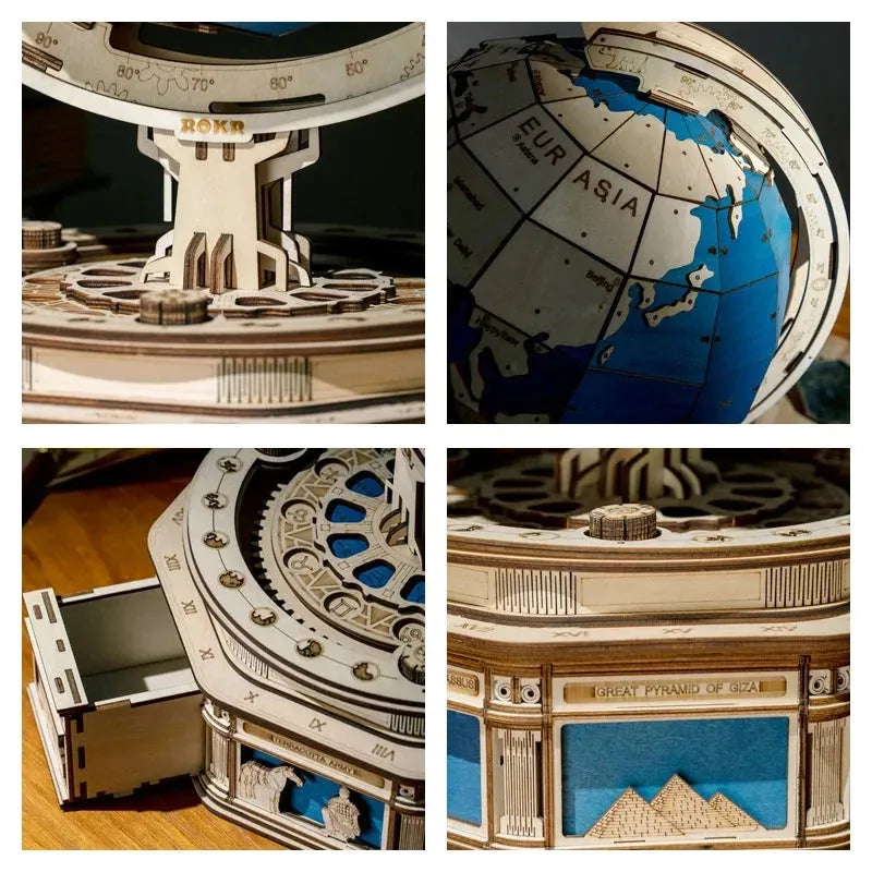 Robotime Globe Earth 567pcs 3D Wooden Puzzle Games Ocean Map Ball Assemble Model Toys Xms Gift for Children Boys Dropshipping - Bellarte Enchanté Robotime Globe Earth 567pcs 3D Wooden Puzzle Games Ocean Map Ball Assemble Model Toys Xms Gift for Children Boys Dropshipping