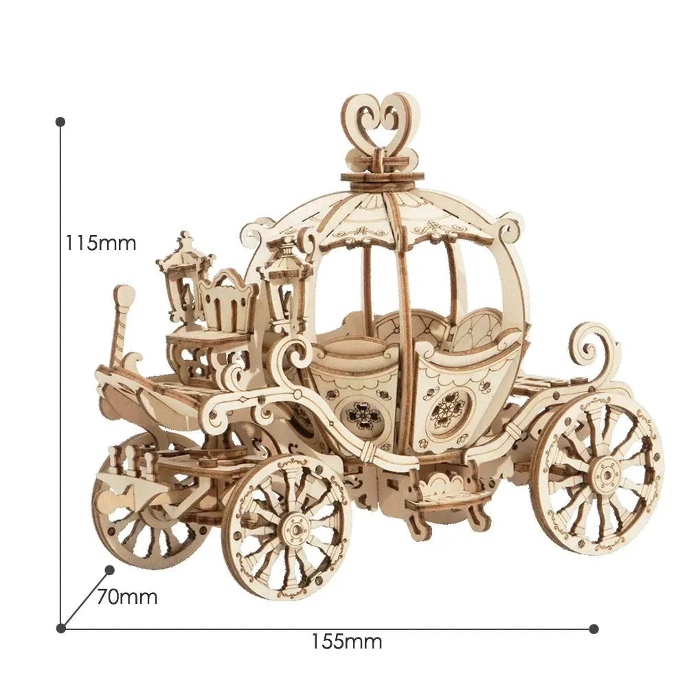 Robotime Pumpkin Cart Model 3D Wooden Puzzle Games Assembly Toys For Children Kids Girls Birthday Christmas Gift Dropshipping - Bellarte Enchanté Robotime Pumpkin Cart Model 3D Wooden Puzzle Games Assembly Toys For Children Kids Girls Birthday Christmas Gift Dropshipping