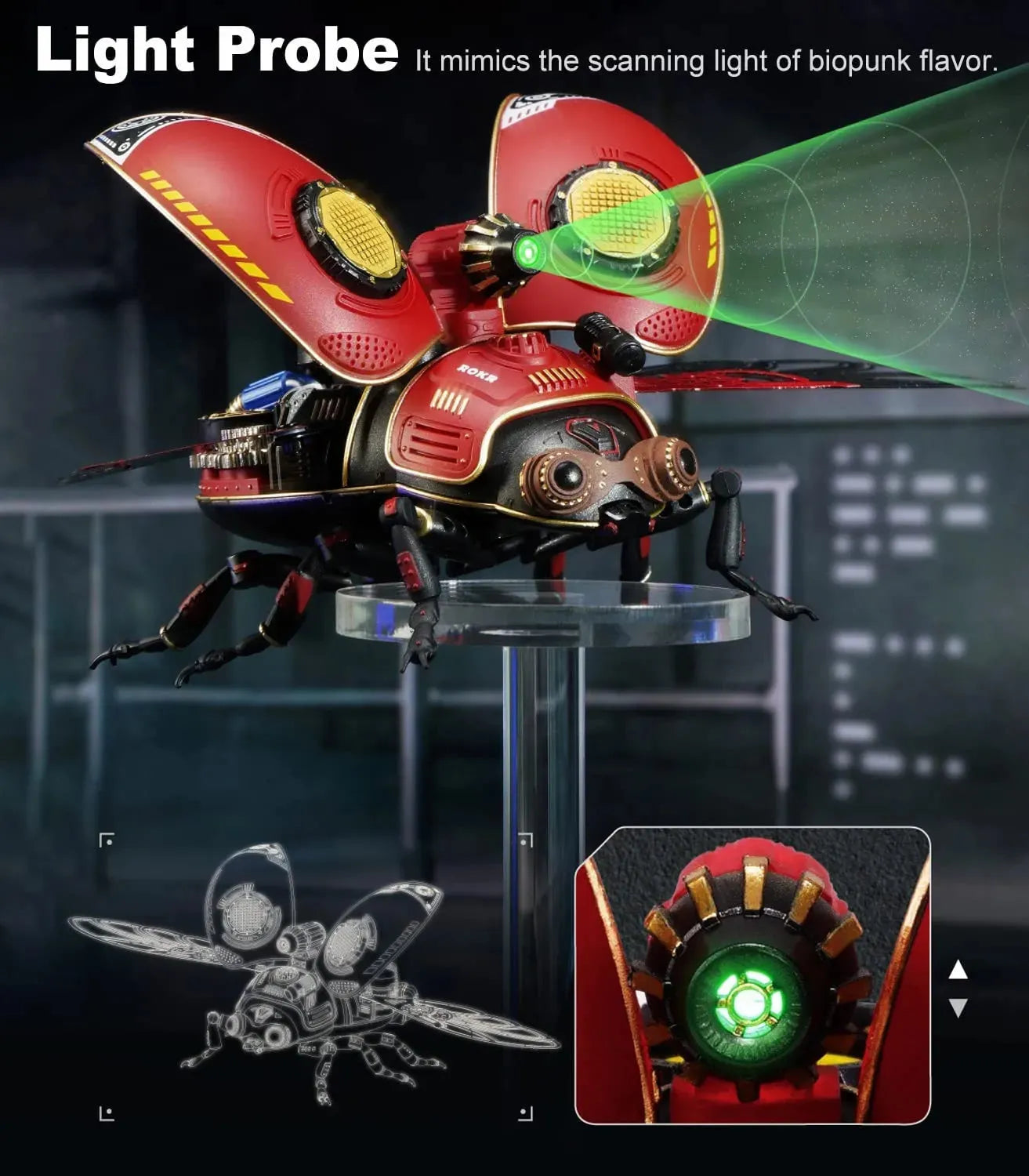 Robotime Rokr Scout Beetle Metal 3D Puzzles Games Punk Style Gift For Birthday Easy Assembly Mechanical Design DIY Toys - MI02 - Bellarte Enchanté Robotime Rokr Scout Beetle Metal 3D Puzzles Games Punk Style Gift For Birthday Easy Assembly Mechanical Design DIY Toys - MI02