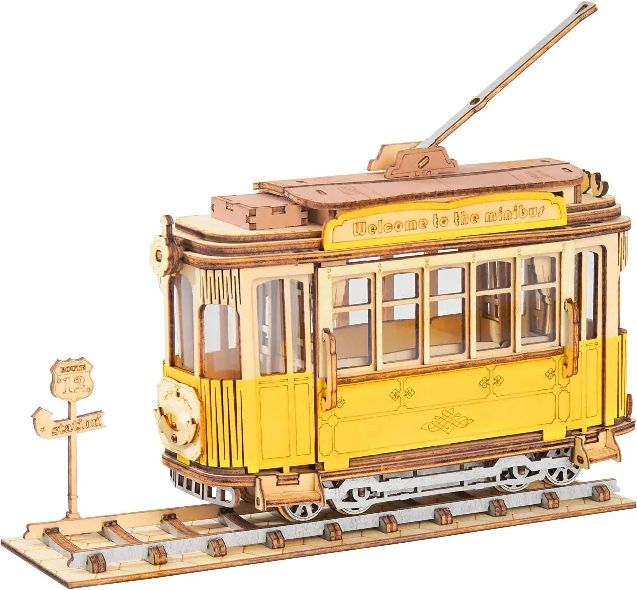 Robotime Rolife Vintage Car Model 3D Wooden Puzzle Toys For Chilidren Kids - Bellarte Enchanté Robotime Rolife Vintage Car Model 3D Wooden Puzzle Toys For Chilidren Kids