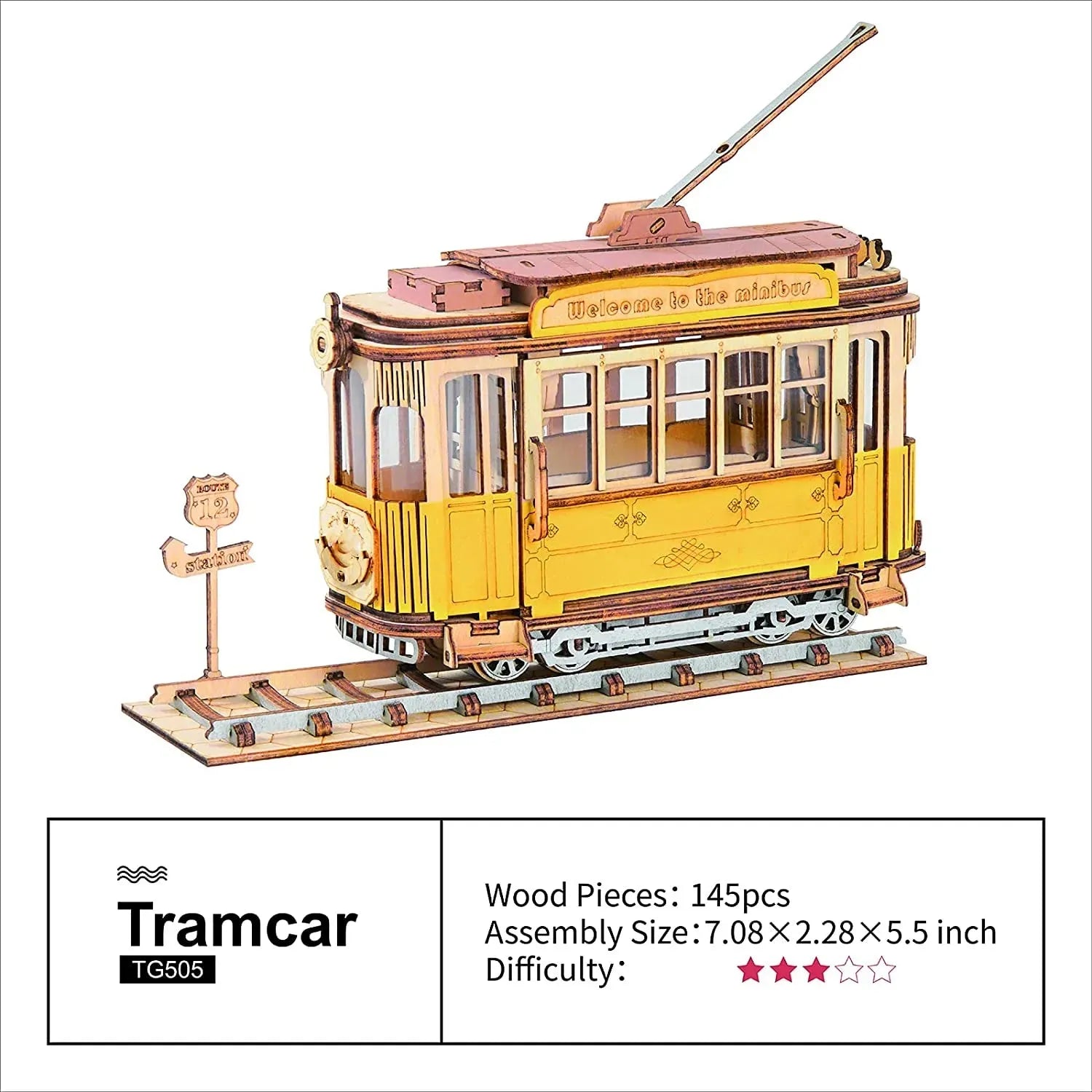 Robotime Rolife Vintage Car Model 3D Wooden Puzzle Toys For Chilidren Kids - Bellarte Enchanté Robotime Rolife Vintage Car Model 3D Wooden Puzzle Toys For Chilidren Kids