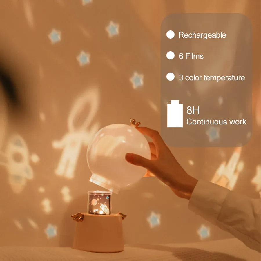 Romantic Angel Projection Lamp Child Toy Gift - Bellarte Enchanté Romantic Angel Projection Lamp Child Toy Gift
