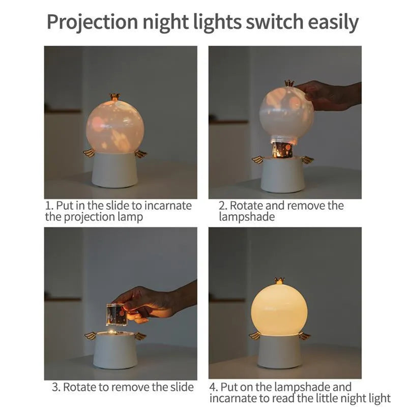 Romantic Angel Projection Lamp Child Toy Gift - Bellarte Enchanté Romantic Angel Projection Lamp Child Toy Gift