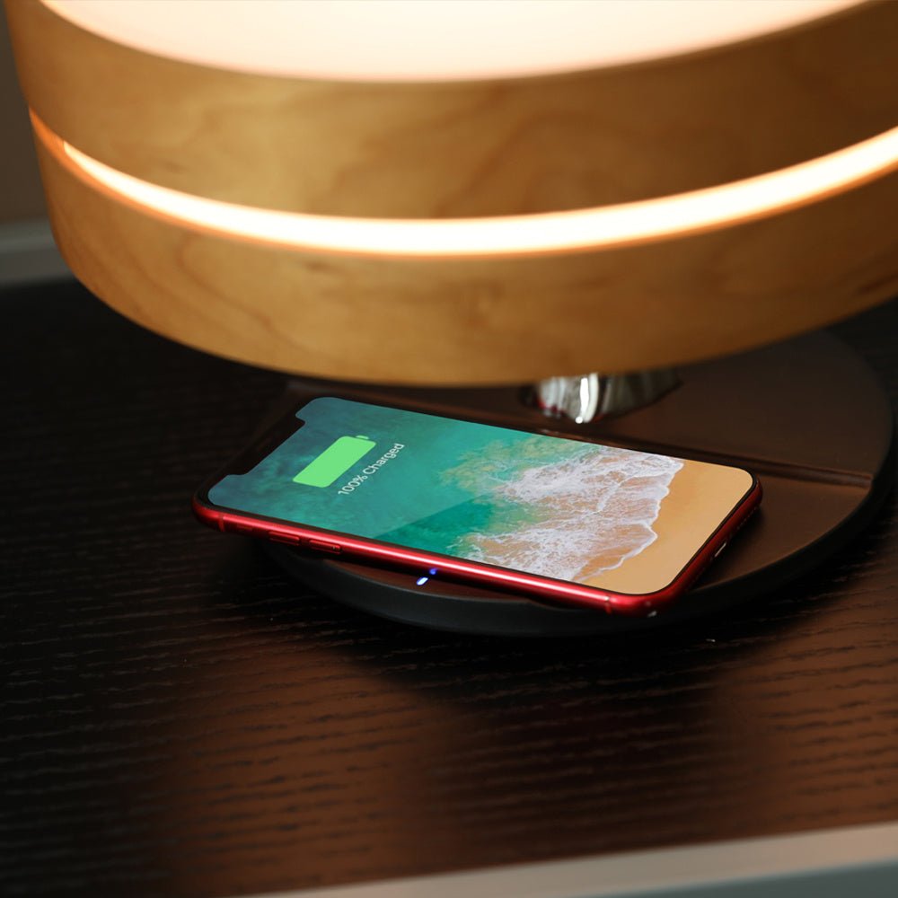 Round Intelligent Music Bluetooth Speaker Bed Lamp WiFi Circle Tree Of Led Light Wireless Charging For Living Room - Bellarte Enchanté Round Intelligent Music Bluetooth Speaker Bed Lamp WiFi Circle Tree Of Led Light Wireless Charging For Living Room