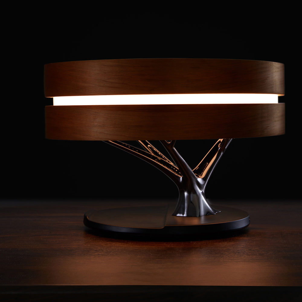 Round Intelligent Music Bluetooth Speaker Bed Lamp WiFi Circle Tree Of Led Light Wireless Charging For Living Room - Bellarte Enchanté Round Intelligent Music Bluetooth Speaker Bed Lamp WiFi Circle Tree Of Led Light Wireless Charging For Living Room