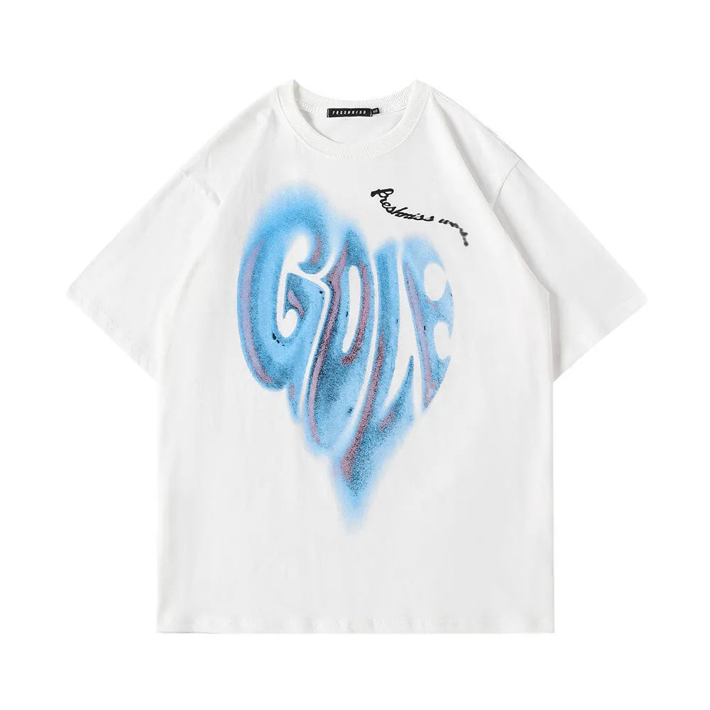 Round Neck Half Sleeves Harajuku Style - Bellarte Enchanté Round Neck Half Sleeves Harajuku Style