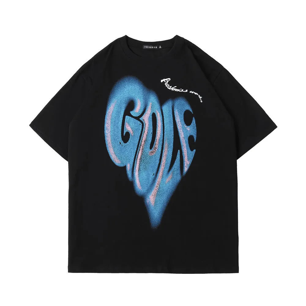 Round Neck Half Sleeves Harajuku Style - Bellarte Enchanté Round Neck Half Sleeves Harajuku Style