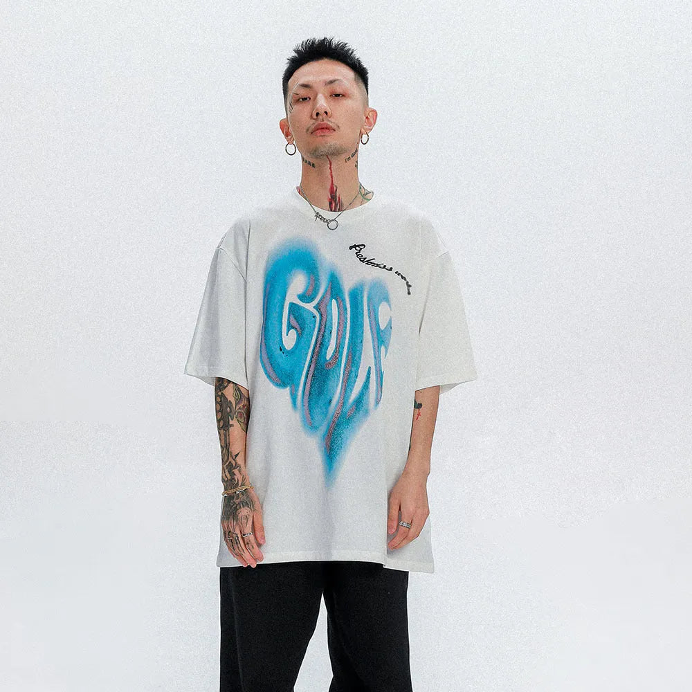 Round Neck Half Sleeves Harajuku Style - Bellarte Enchanté Round Neck Half Sleeves Harajuku Style