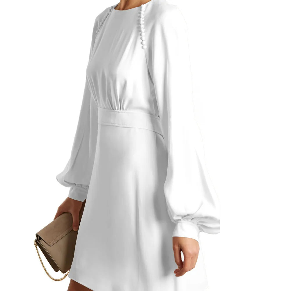 Round Neck Lantern Sleeve Long Sleeve - Bellarte Enchanté Round Neck Lantern Sleeve Long Sleeve