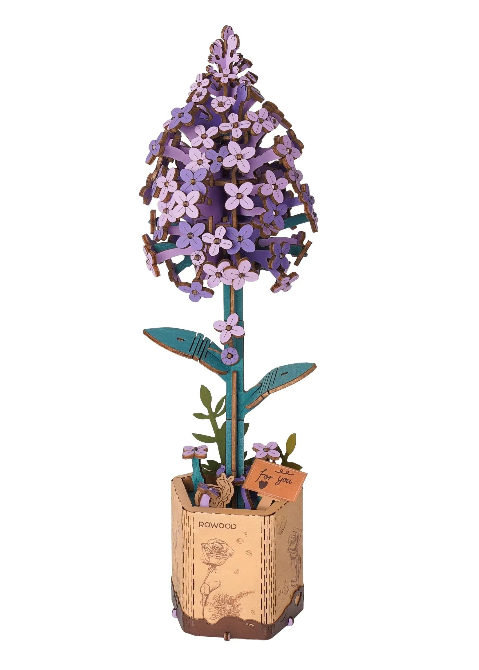 Rowood Wooden Flower Bouquet Puzzle Hand-Make Eco-friend Materials Romantic Gift - Bellarte Enchanté Rowood Wooden Flower Bouquet Puzzle Hand-Make Eco-friend Materials Romantic Gift