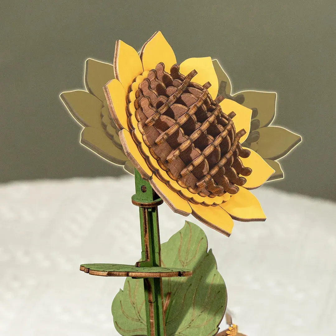Rowood Wooden Flower Bouquet Puzzle Hand-Make Eco-friend Materials Romantic Gift - Bellarte Enchanté Rowood Wooden Flower Bouquet Puzzle Hand-Make Eco-friend Materials Romantic Gift