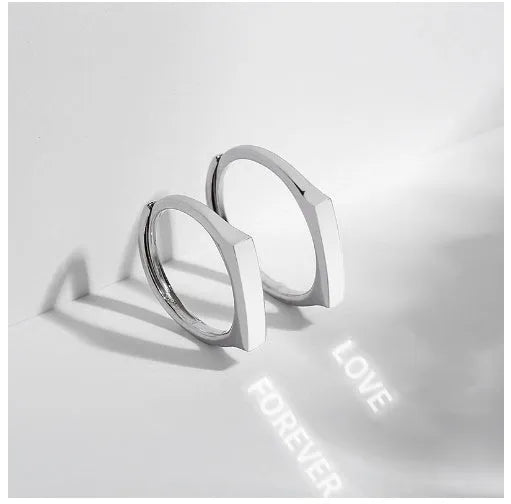 S 925 Sterling Silver Rings By Light Reflect Show Surprise Love - Bellarte Enchanté S 925 Sterling Silver Rings By Light Reflect Show Surprise Love