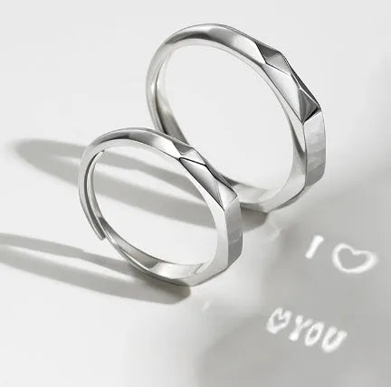 S 925 Sterling Silver Rings By Light Reflect Show Surprise Love - Bellarte Enchanté S 925 Sterling Silver Rings By Light Reflect Show Surprise Love