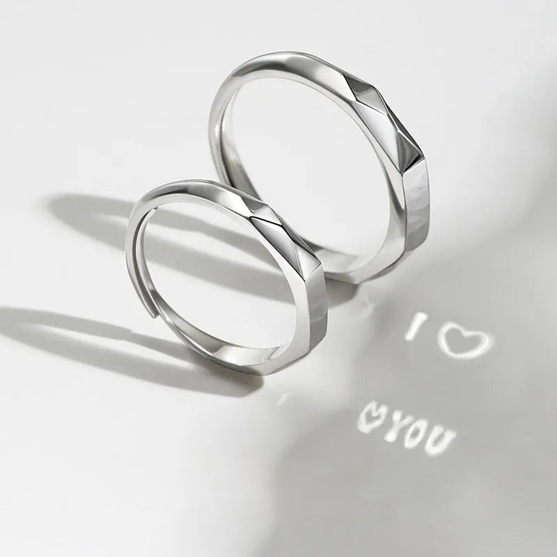 S 925 Sterling Silver Rings By Light Reflect Show Surprise Love - Bellarte Enchanté S 925 Sterling Silver Rings By Light Reflect Show Surprise Love